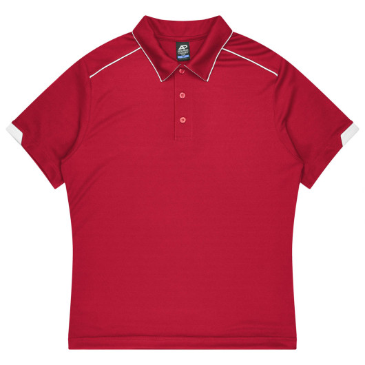 Hamilton Mens Polos Red White